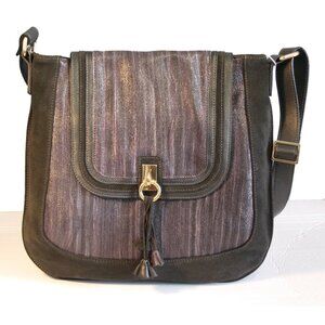 Italian Leather Messenger Bag/Cross Body Bag